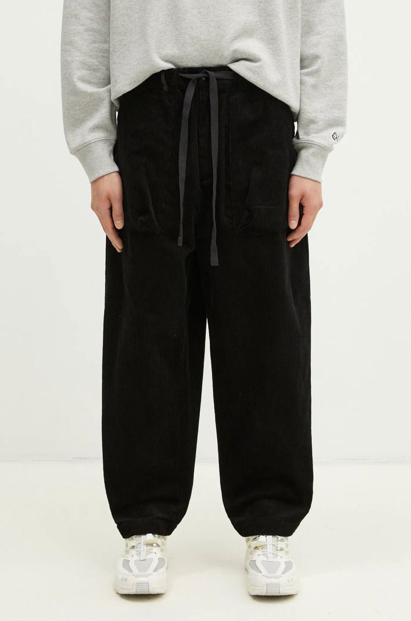 Cargo nohavice Manastash Manastash 8W Cocoon Corduroy Pants Čierna | 7924210013