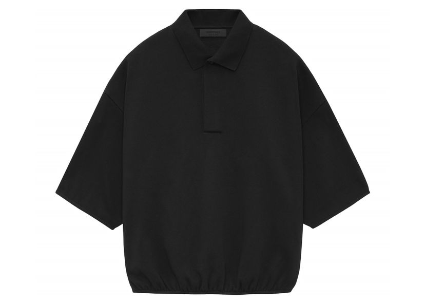 Polo tričko Fear of God Core Collection 3/4 Sleeve Polo Black Čierna | 192SU244400F