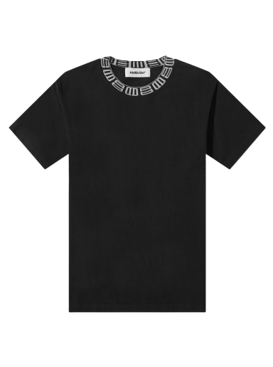 Tričko Ambush Monogram Ribbed Collar Tee Čierna | BMAA012S22JER0011010