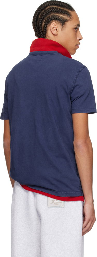 Polo tričko Polo by Ralph Lauren Polo Ralph Lauren Slub Jersey Henley Modrá | 710964485003, 2