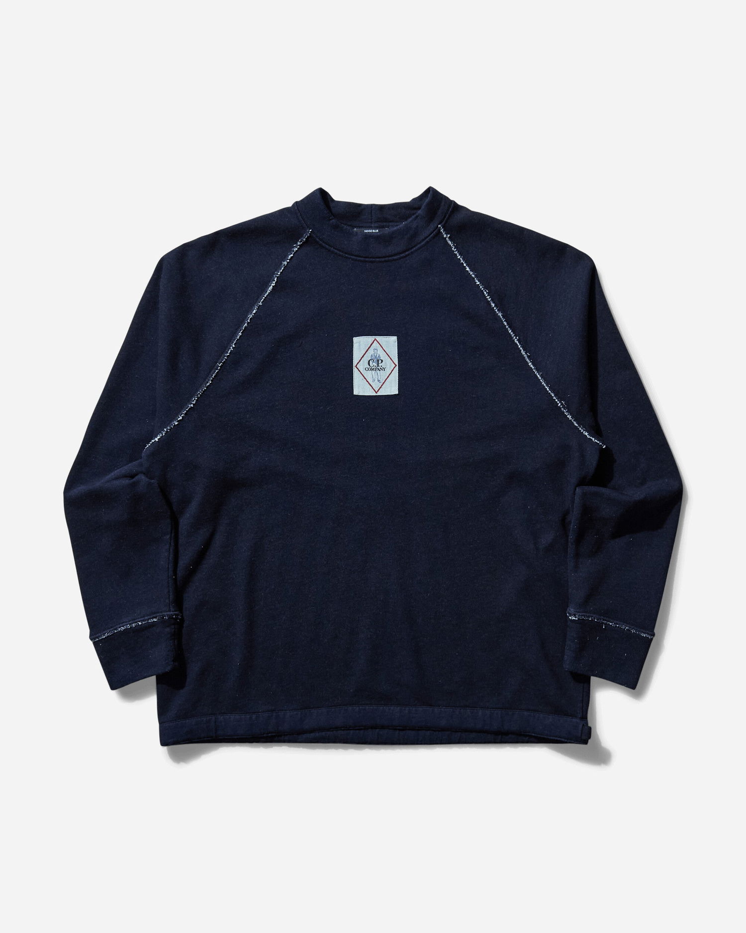 Sveter C.P. Company Fleece Logo Sweatshirt Navy | 18CMSS184A-110055W D08, 1