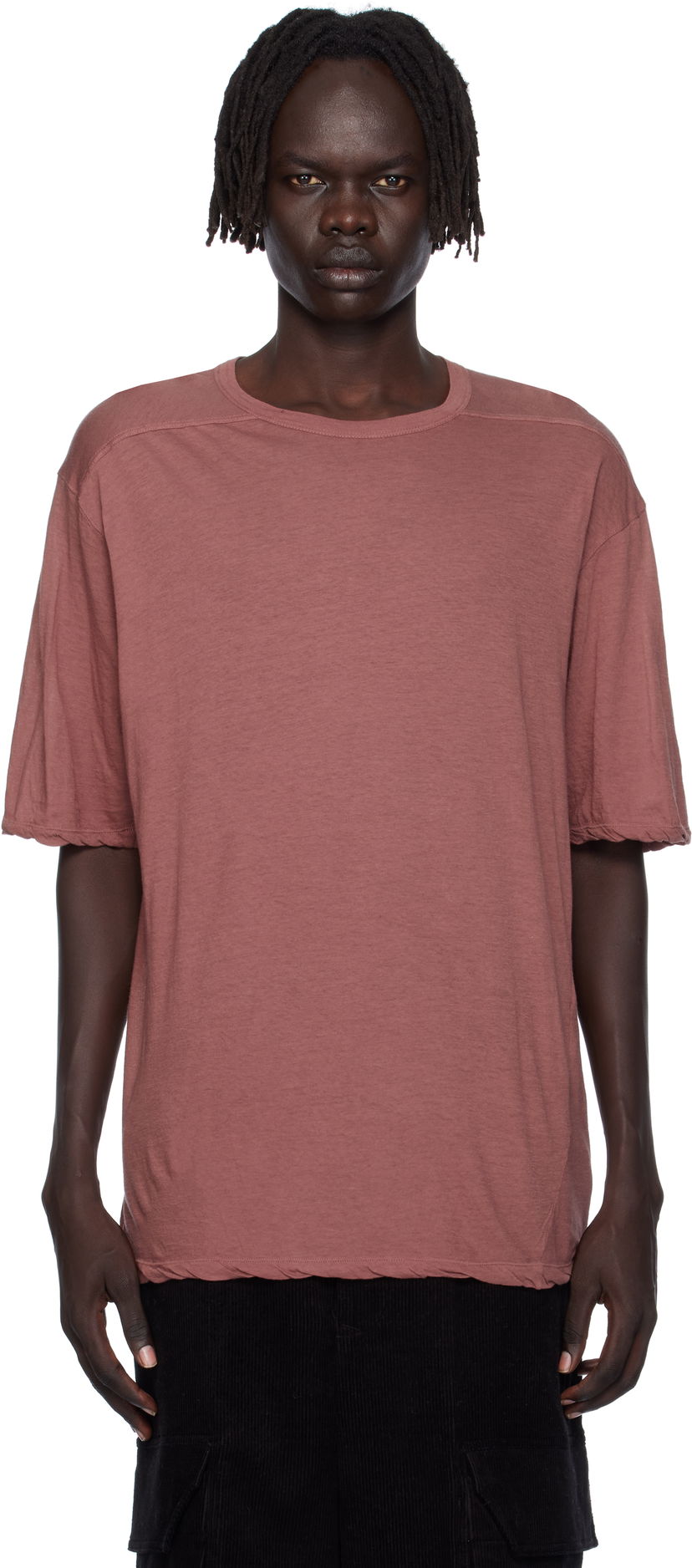 Tričko Rick Owens Rick Owens Concordians Brad T-Shirt Ružová | RU02E1232 UC