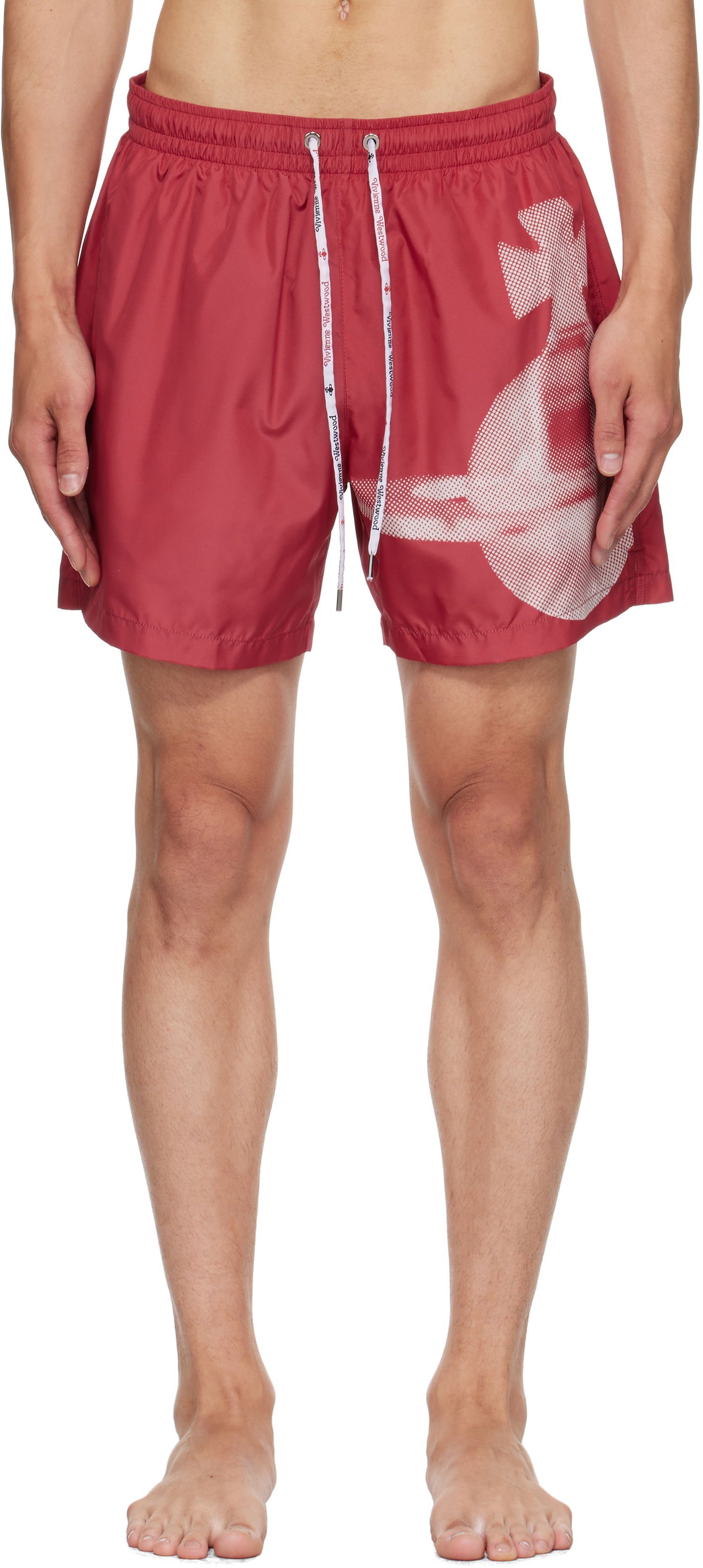 Plavky Vivienne Westwood Vivienne Westwood Pixel Orb Surf Boxer Swim Shorts Červená | 81010003-W015L-, 0