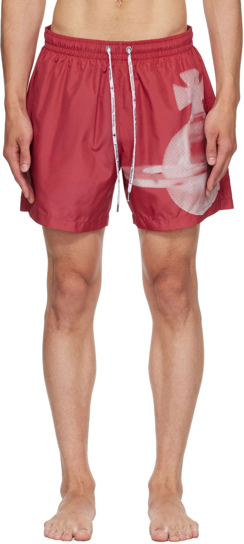Plavky Vivienne Westwood Vivienne Westwood Pixel Orb Surf Boxer Swim Shorts Červená | 81010003-W015L-