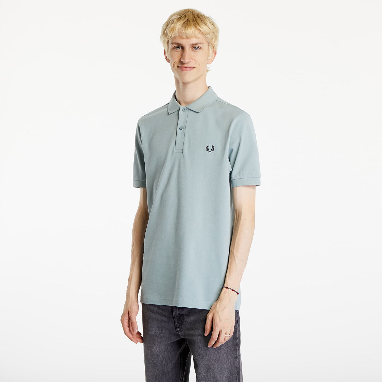 Polo tričko Fred Perry The Shirt Silver Blue/ Black Modrá | M6000 670, 0