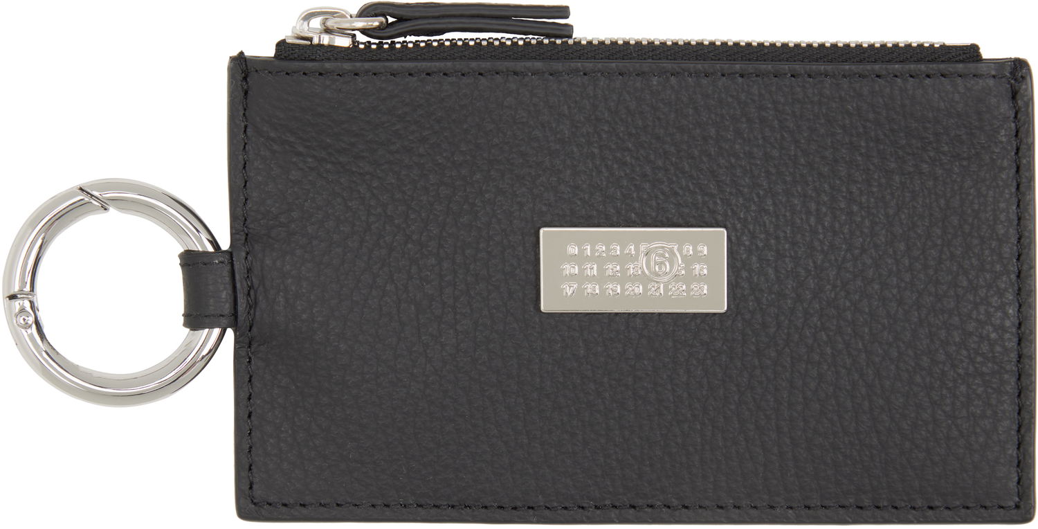 Peňaženka Maison Margiela MM6 Maison Margiela Zip Card Holder with Key Ring Čierna | SA6UI0031 P8336, 0