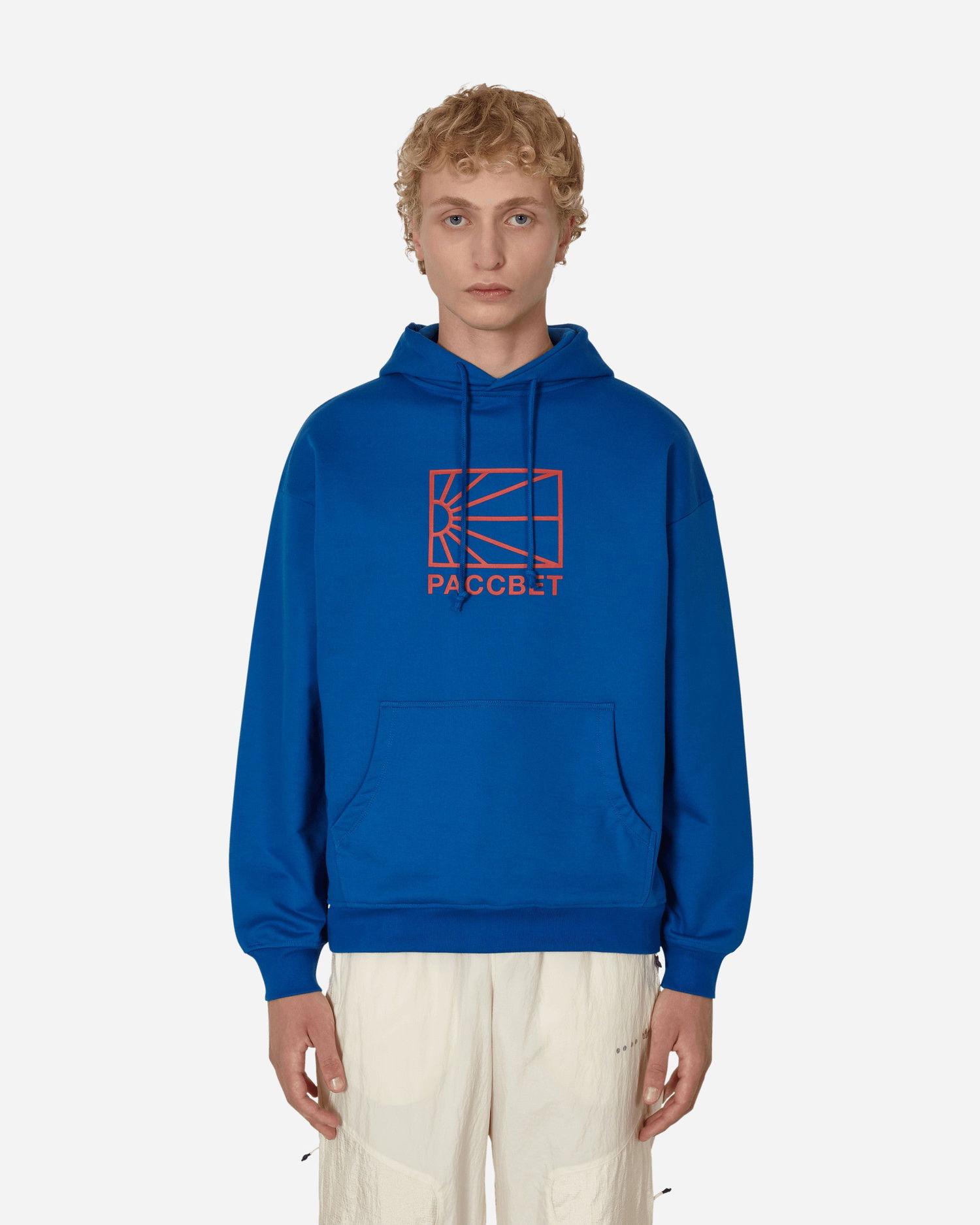 Mikina PACCBET Big Logo Hooded Sweatshirt Modrá | PACC11T026 3, 0