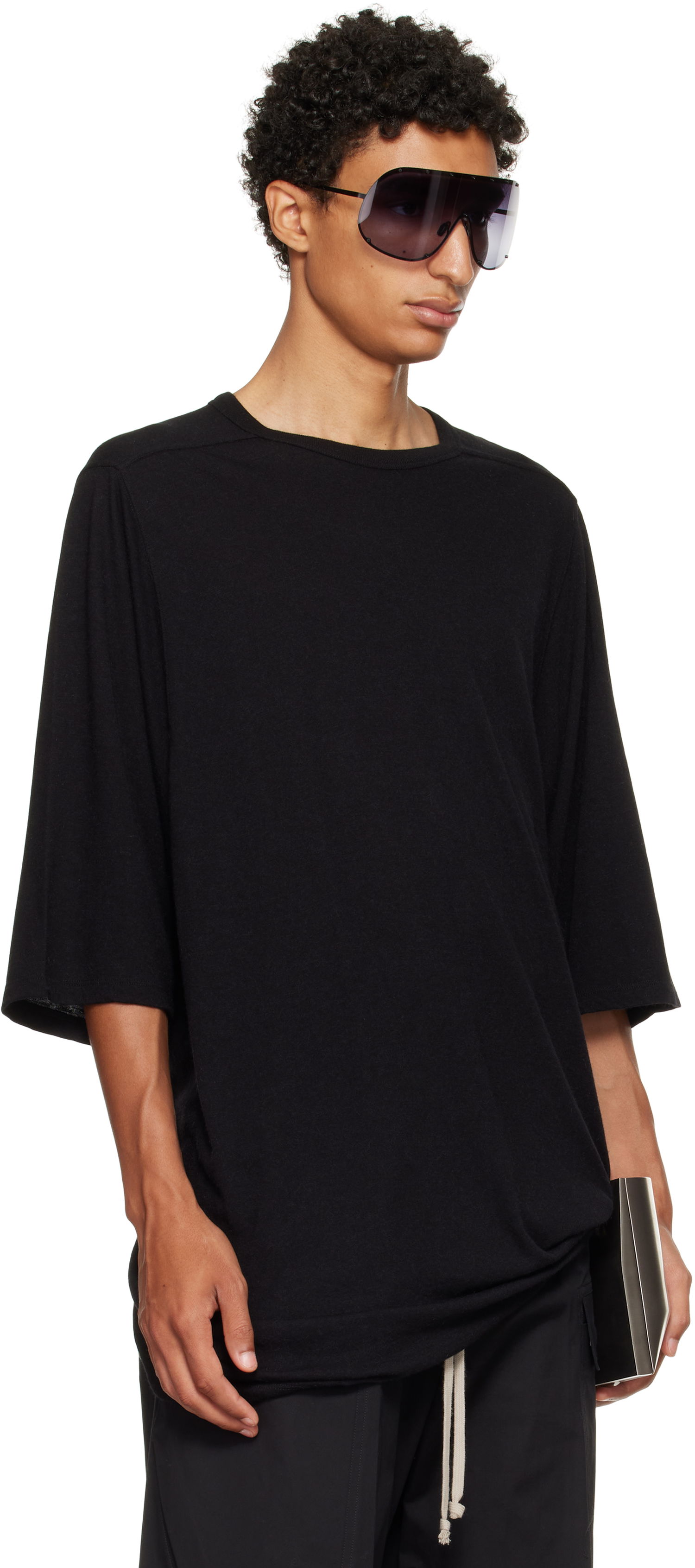 Tričko Rick Owens Rick Owens Concordians Jumbo T-Shirt Čierna | RU02E1274 JR, 1