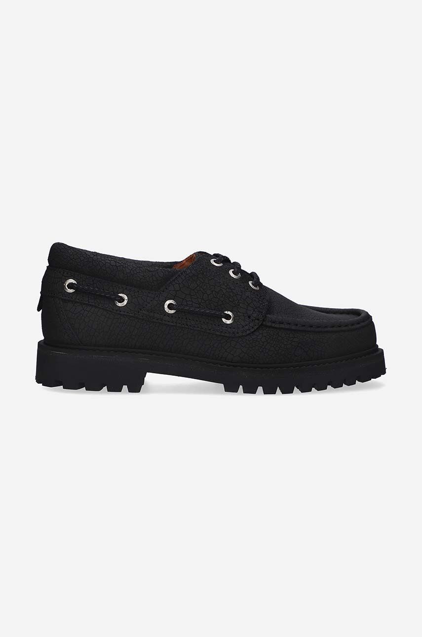 Tenisky a topánky Filling Pieces Leather Boatshoe Čierna | 47928901847, 0