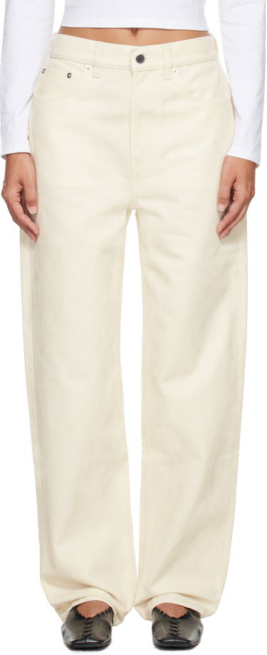 Džínsy Loulou de Saison Loulou de Saison Asmar Velvet Jeans Biela | ASMAR, 0