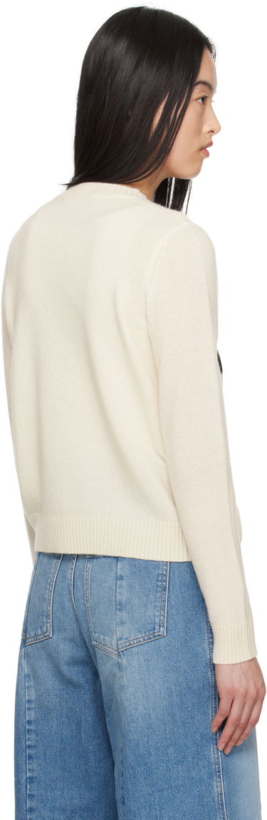 Sveter Max Mara Weekend Max Mara Kansas Graphic Print Sweater Biela | 2515361011600, 2
