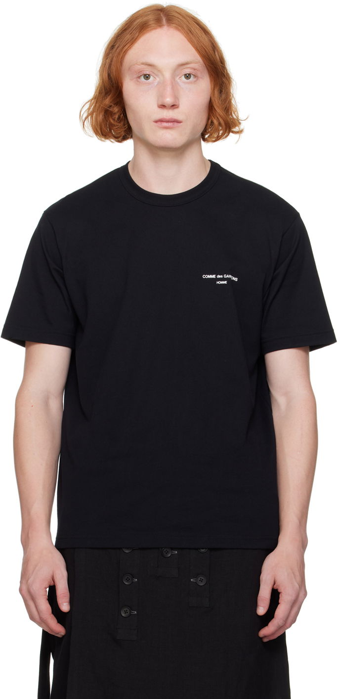 Tričko Comme des Garçons Homme Black Printed Logo T-Shirt Čierna | HN-T101-051, 0