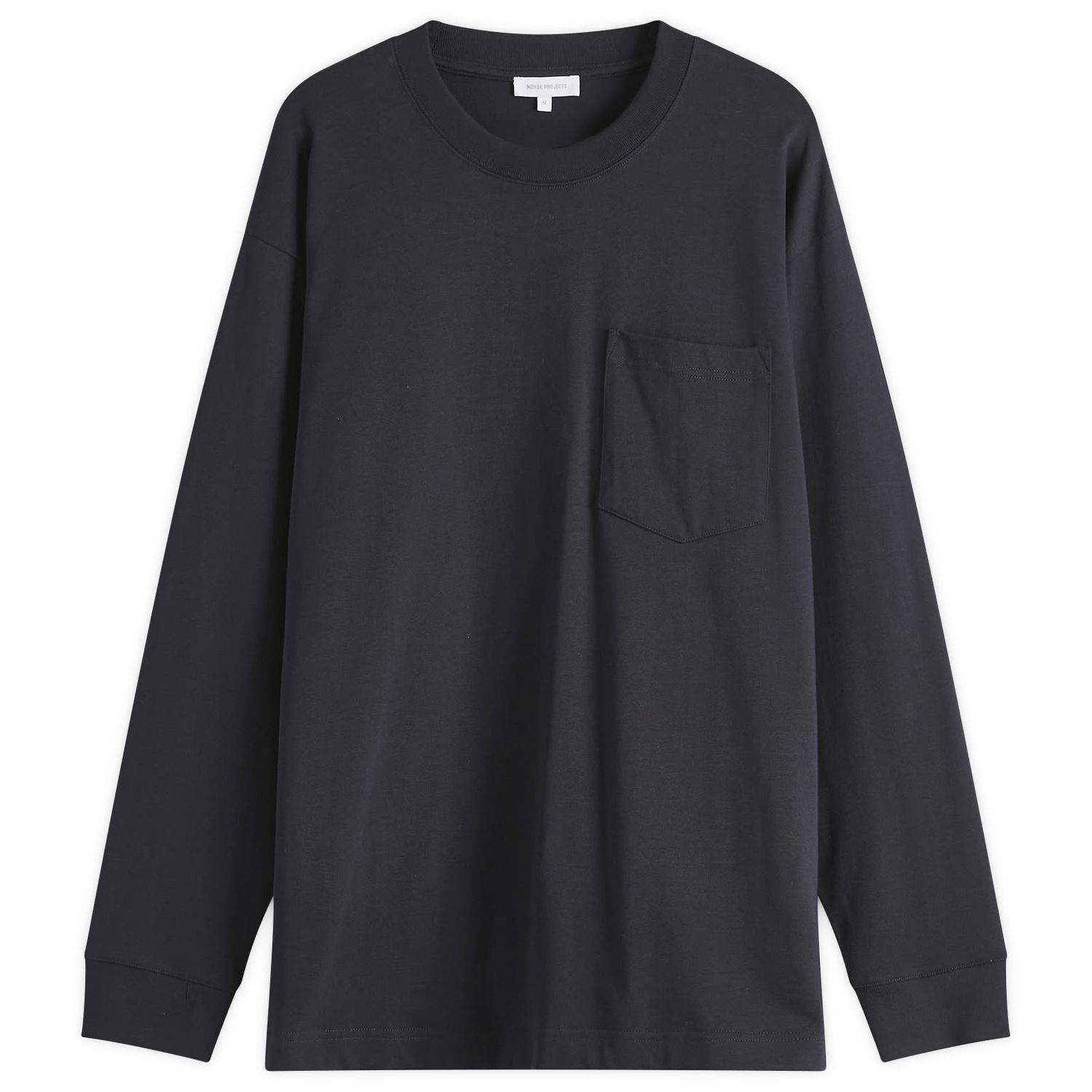 Tričko NORSE PROJECTS Standard Heavy Loose Long Sleeve T-Shirt, Size Large Navy | N10-0213-7004, 1