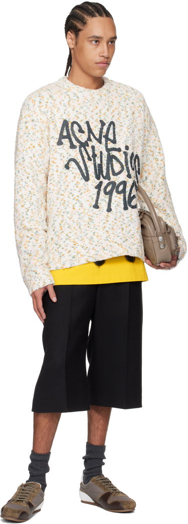 Sveter Acne Studios Acne Studios Printed Logo Knit Sweater Rôznofarebný | B60360-, 3