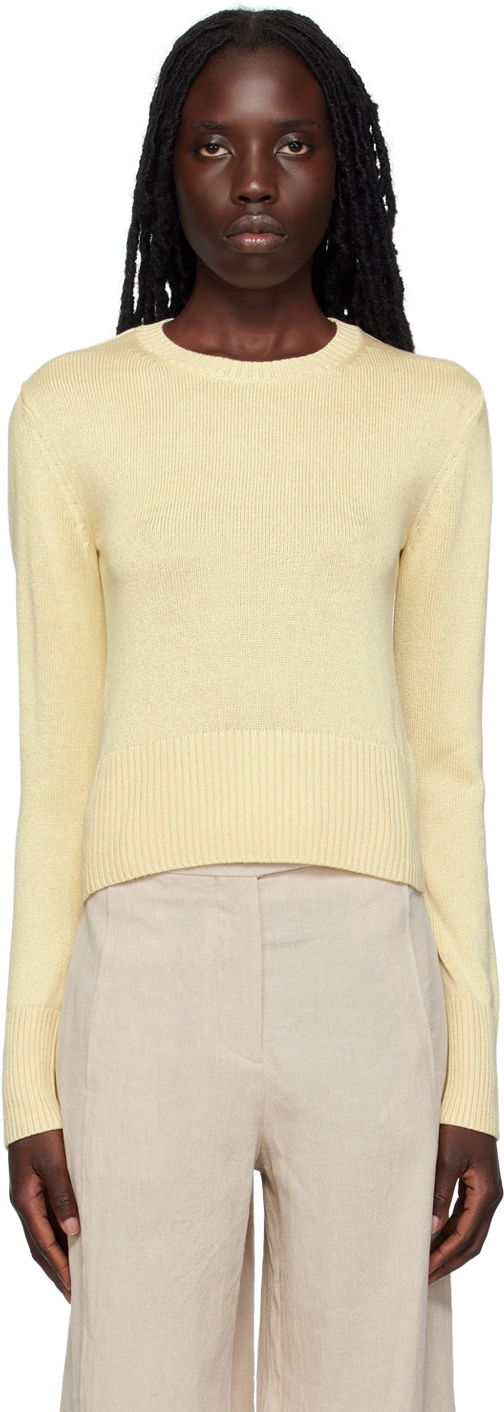 Sveter TOTEME TOTEME Crewneck Knit Sweater Žltá | 233-5151-342, 0