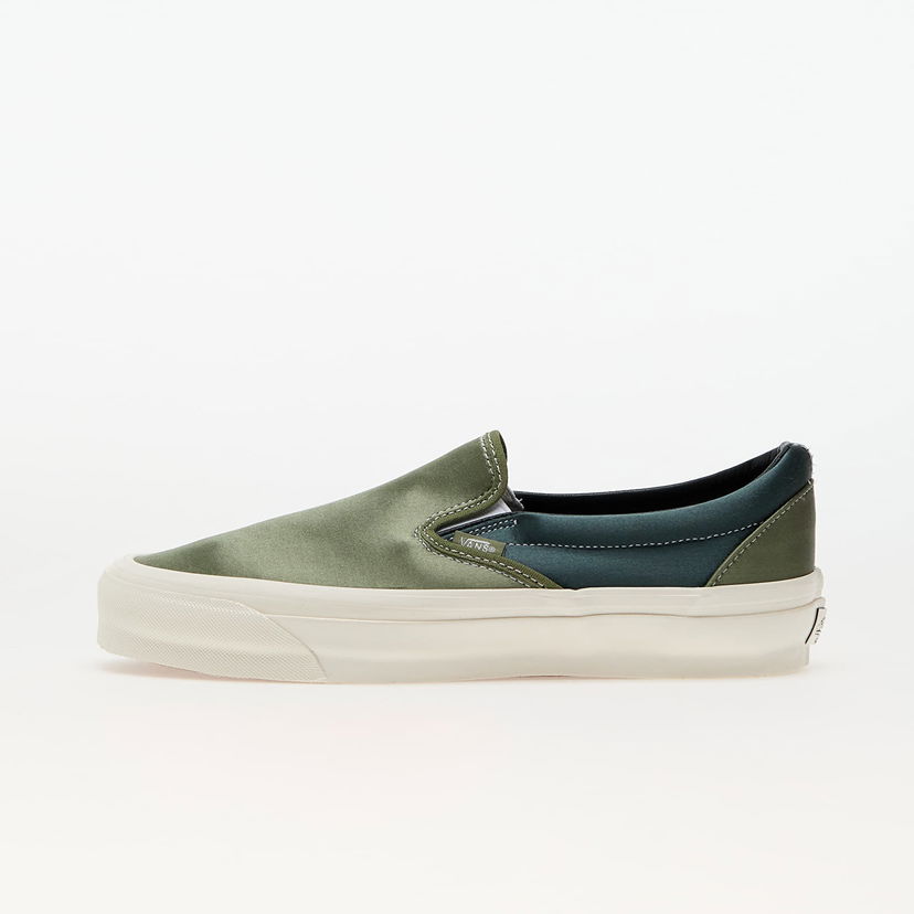 Tenisky a topánky Vans LX Slip-On Reissue 98 Satin Loden Green Zelené | VN0007PJZBF1