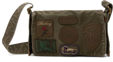 Taška cez rameno Burberry Burberry Patchwork Messenger Bag Zelené | 8101829, 0