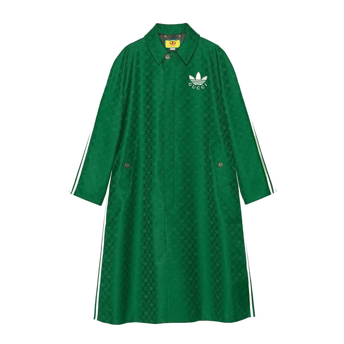 Kabáty Gucci adidas x GG Trefoil Jacquard Coat Green Zelené | 715841 ZAKUN 3229, 0