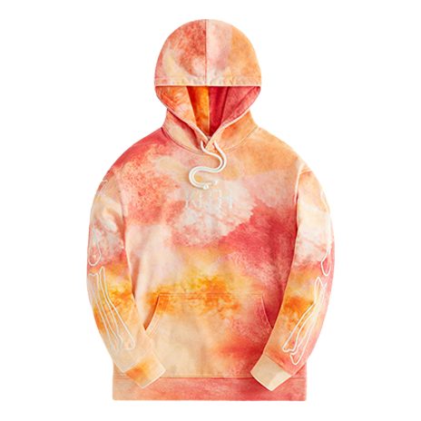 Mikina KITH Skeleton Nelson Hoodie Oranžová | KHT030093-814