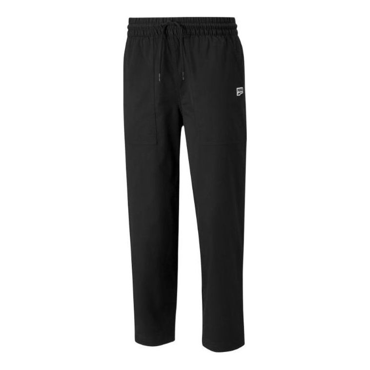 Nohavice Puma Downtown Twill Tapered Pants Čierna | 535396-01, 0