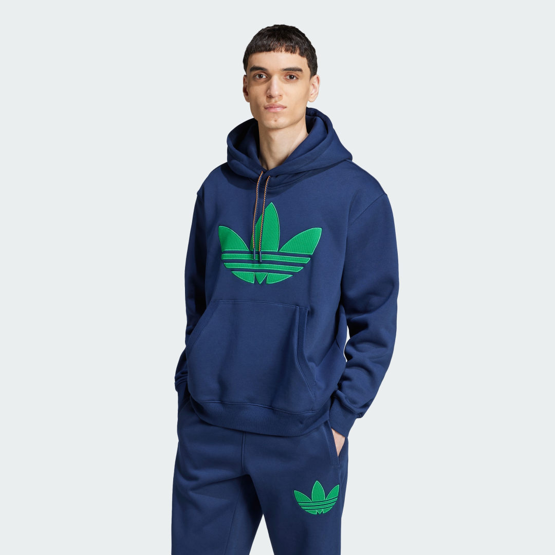 Mikina adidas Originals Fleece Hoodie Modrá | JN5968, 0