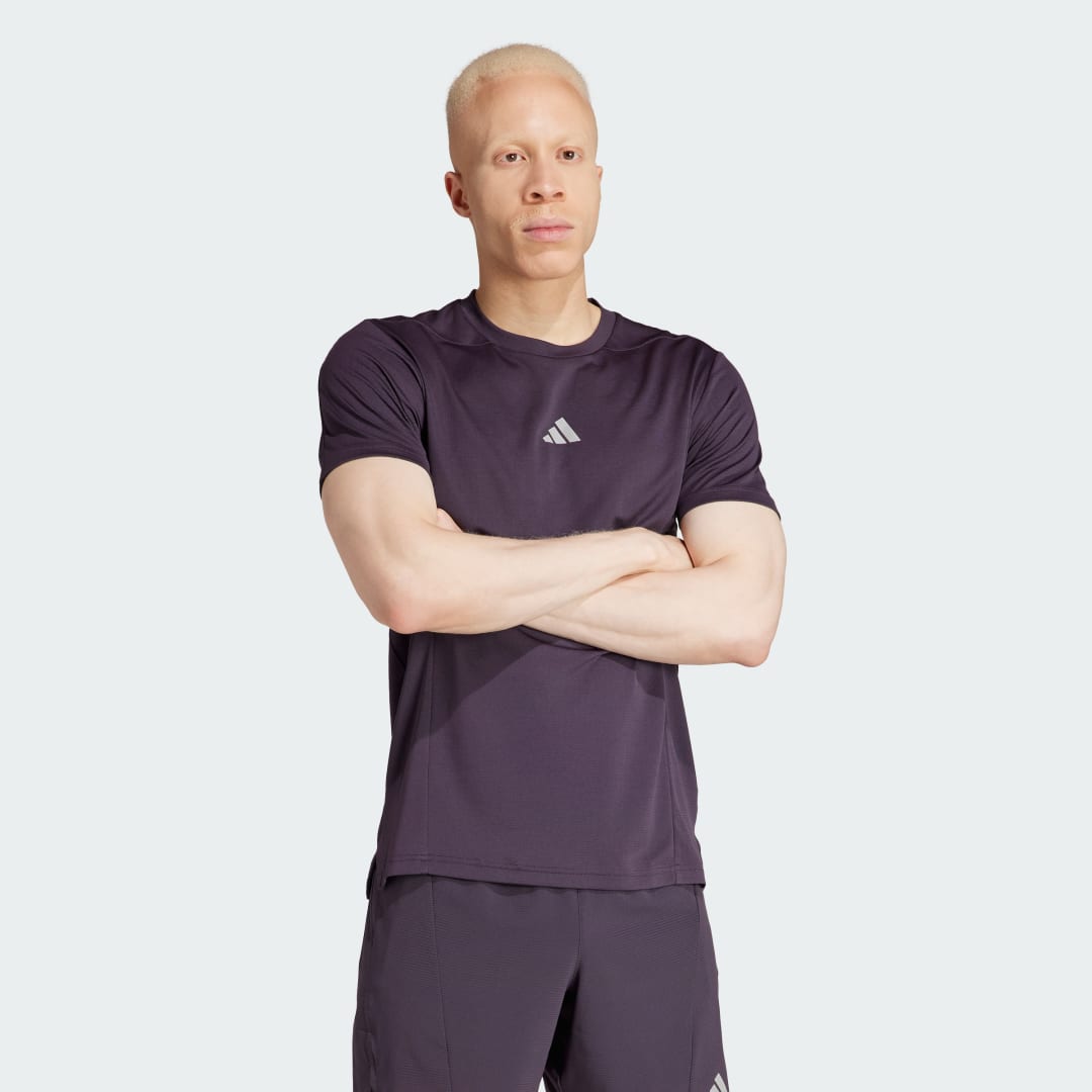 Tričko adidas Performance Designed for Training HIIT Workout HEAT.RDY Tee Fialová | IR7255, 1