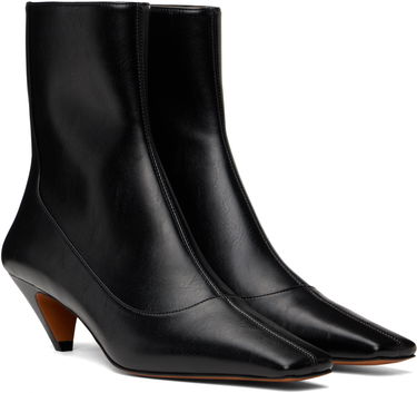 Starostlivosť o obuv Stella McCartney Stella McCartney Stella Spur Kitten Heel Boots Čierna | 810562W0U70, 3