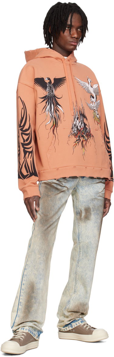Mikina Who Decides War Who Decides War Nefarious Winged Graphic Hoodie Oranžová | 1110400004SS25, 3
