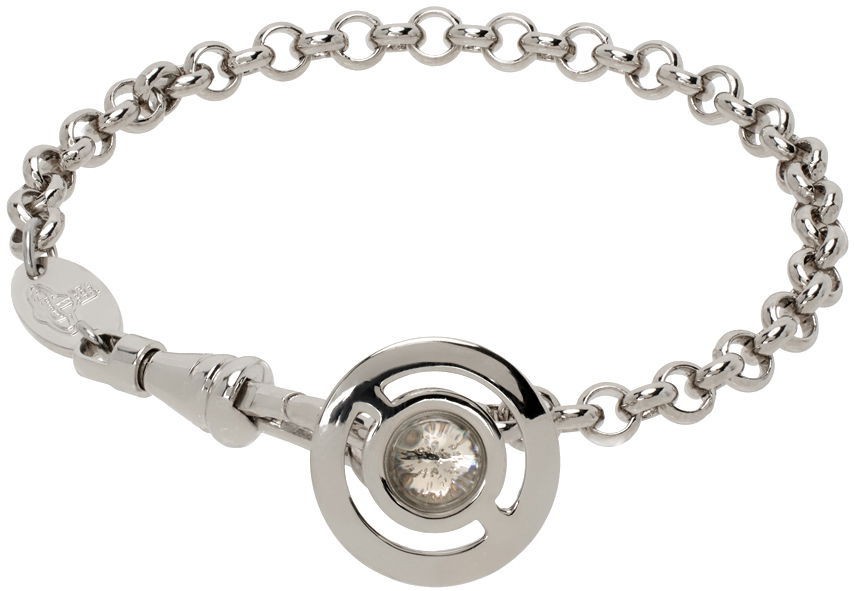Náramok Vivienne Westwood Chain Bracelet with Crystal Orb Pendant Metalická | 61020057-02P019-CN, 0