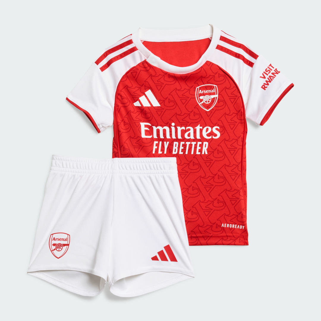 Súprava adidas Performance Arsenal 25/26 Home Kit - Baby Červená | JI9535, 0