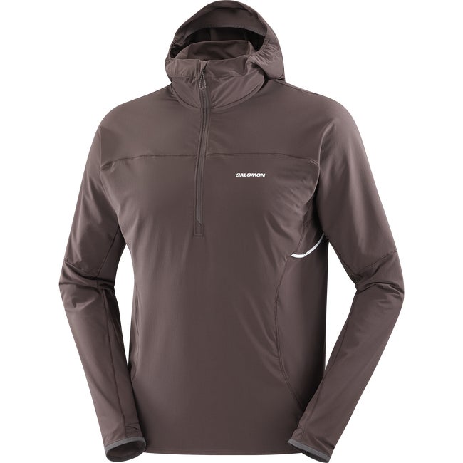 Mikina Salomon Sense Aero Hybrid Hoodie Hnedá | LC2429500, 1