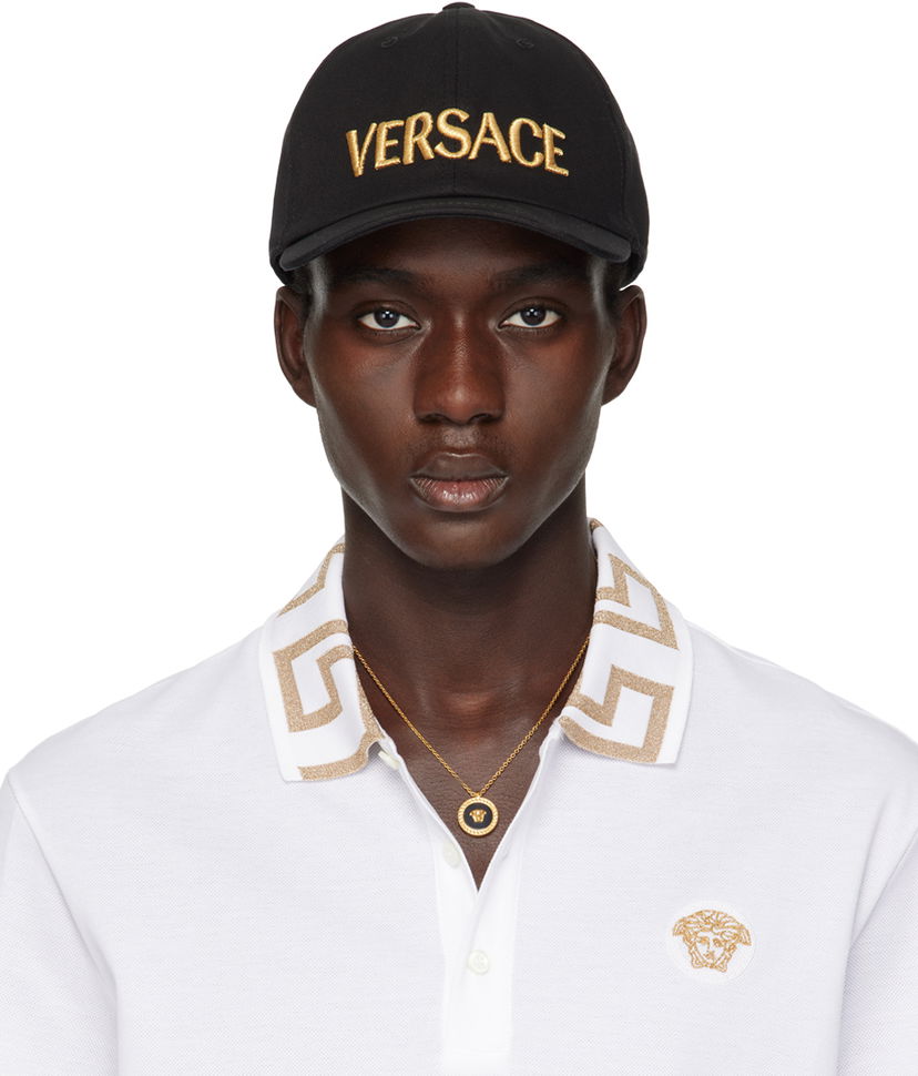 Šiltovka Versace Black Logo Biela | 1012693_1A08103