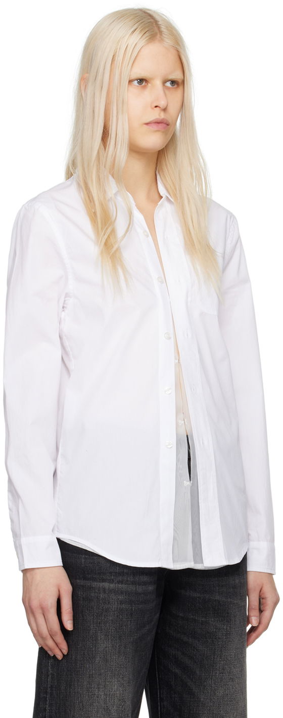 Košeľa R13 R13 Foldout Shirt Biela | R13WR246-R339B, 1