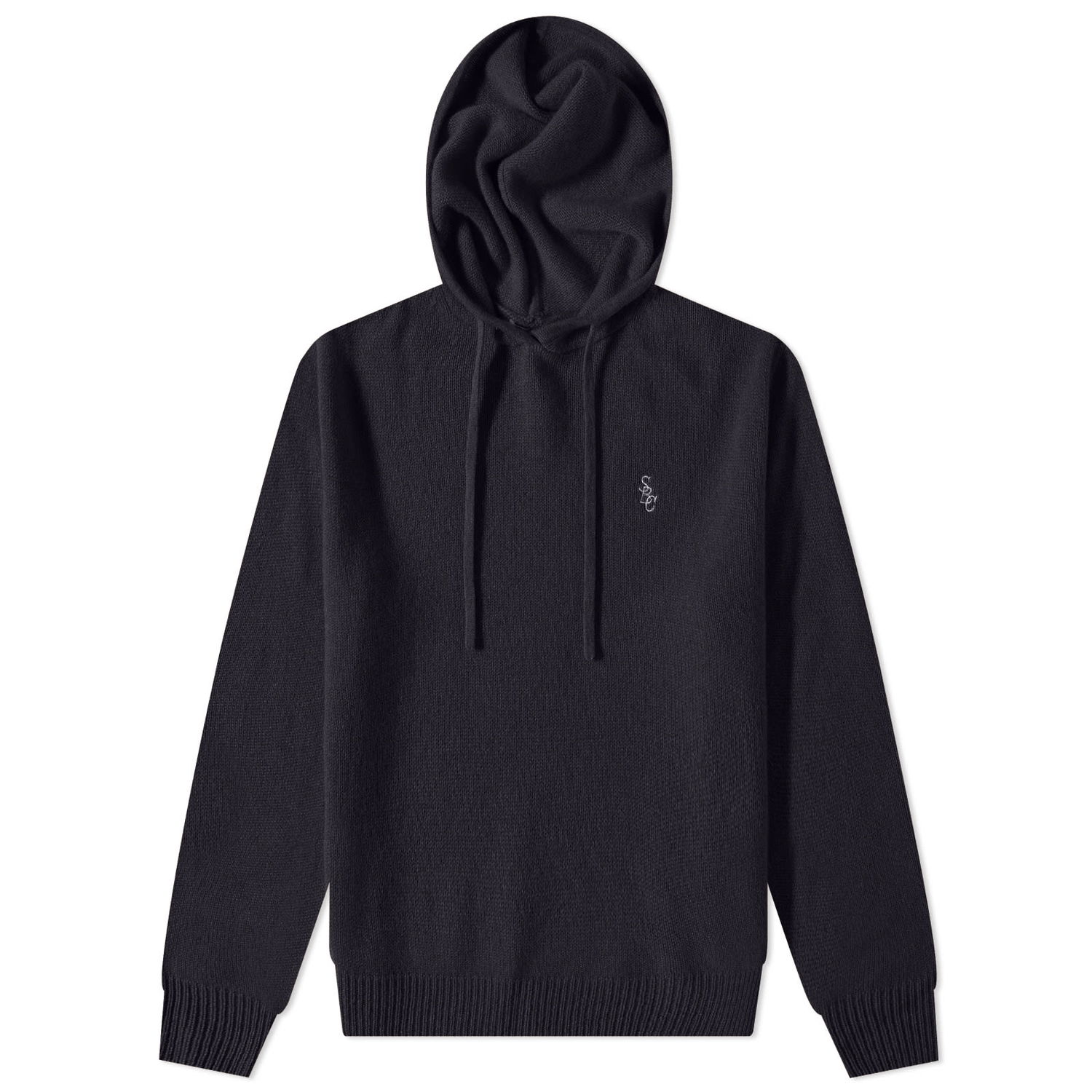 Mikina Sporty & Rich Iman Cashmere Hoody Navy | HO731NA, 0