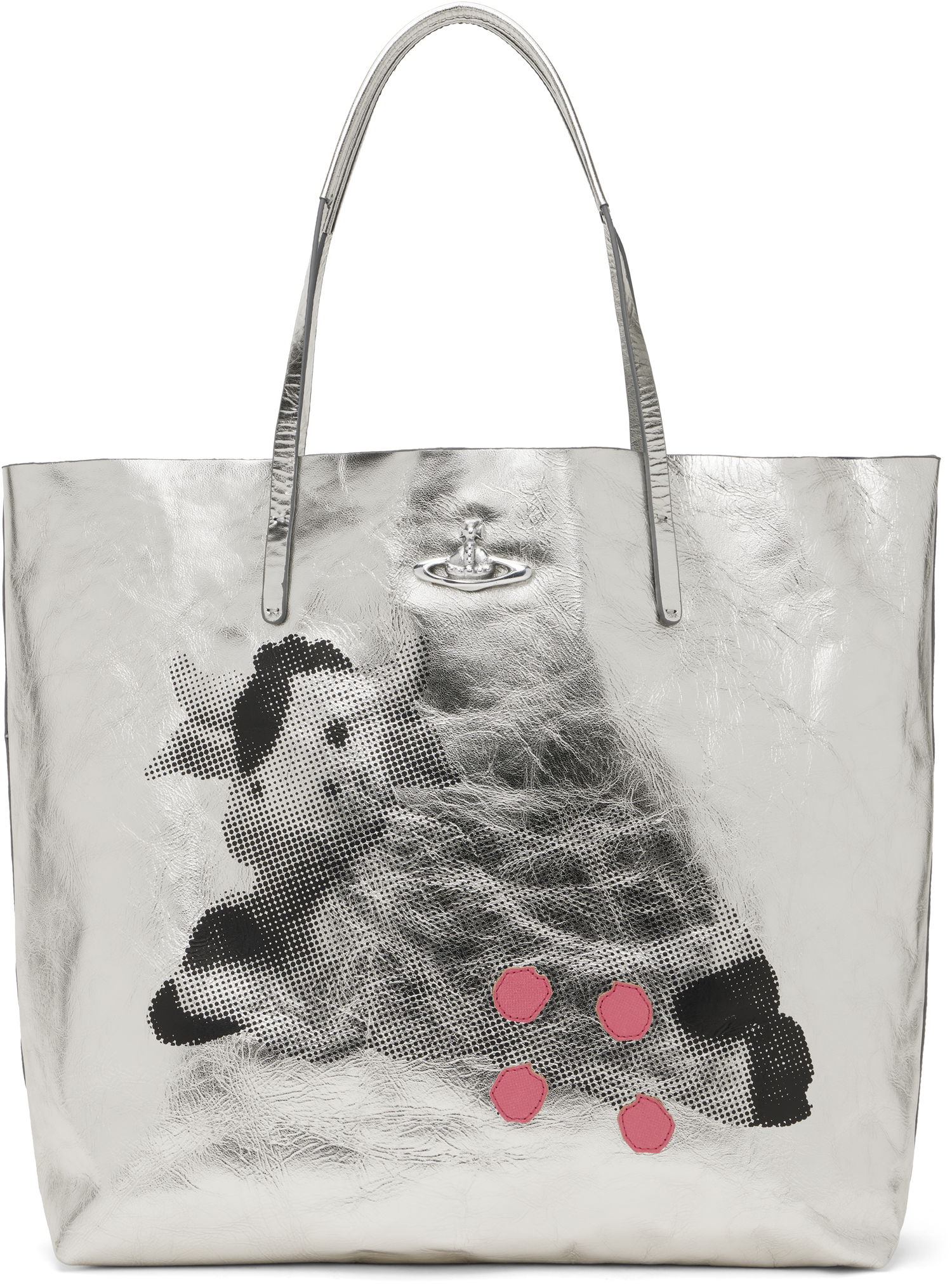 Tote bag Vivienne Westwood Vivienne Westwood Studio Shopper Tote Metalická | 4205007OU-L00AF-, 0