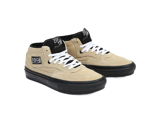 Tenisky a topánky Vans VANS Chaussures Skate Half Cab (elijah Berle Khaki/black) Femme Beige, Taille 34.5 Béžová | VN0A5FCDZF5