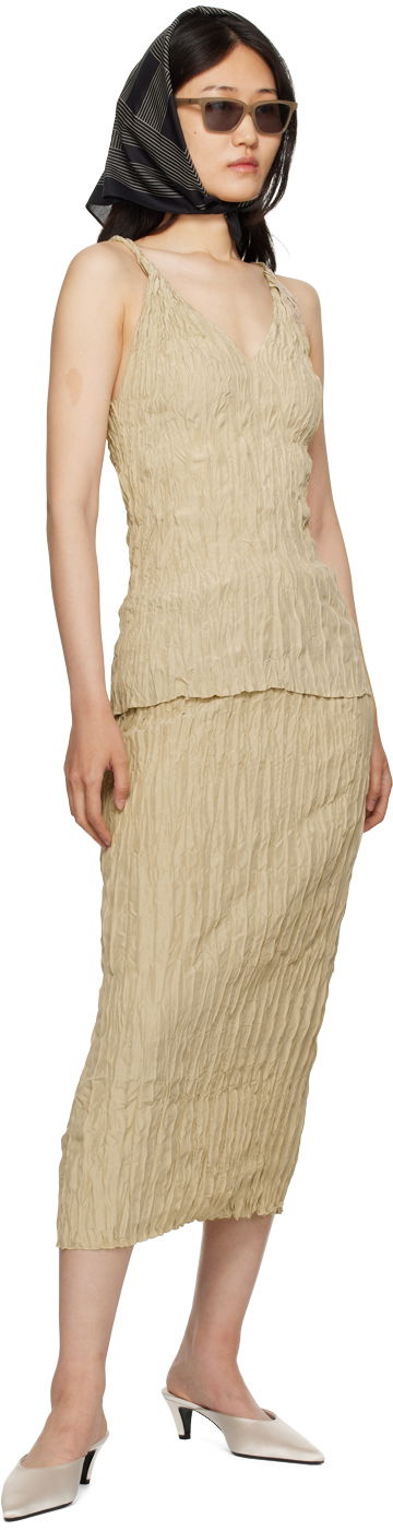 Šaty TOTEME TOTEME Crinkled Camisole Béžová | 233-5067-210, 3