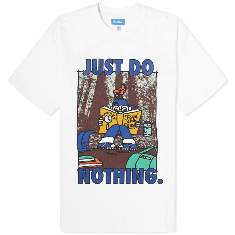 Tričko MARKET Just Do Nothing T-Shirt Biela | 399001857-WHT