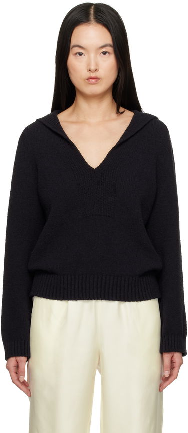 Sveter Loulou de Saison Loulou de Saison Bahia Knit Sweater Čierna | BAHIA, 0