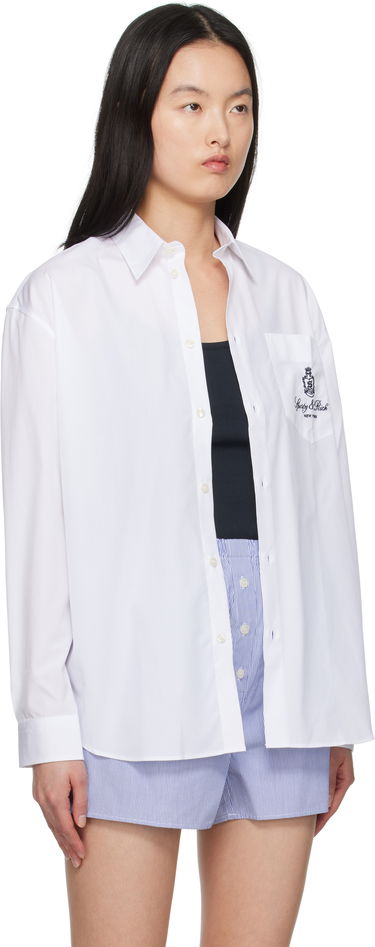 Košeľa Sporty & Rich Sporty & Rich Vendome Oversized Shirt Biela | SI006606205WH01, 1
