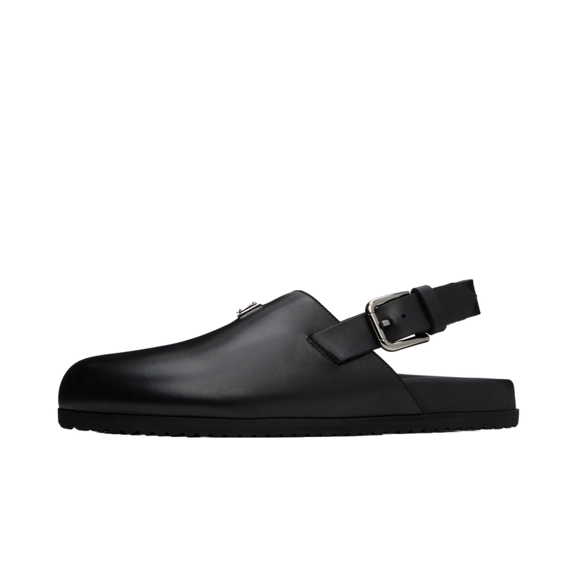 Tenisky a topánky Dolce & Gabbana Black Logo Mules Čierna | A80402AQ765