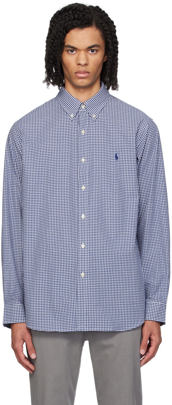 Navy Gingham Shirt