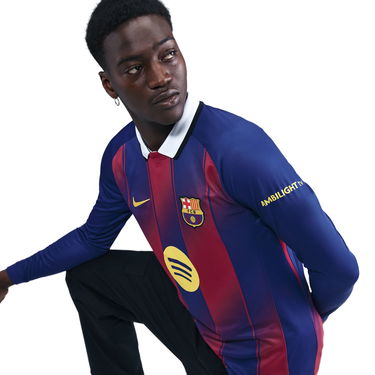 Dres Nike FCB Nike Long Sleeve Jersey Modrá | hj4611-456, 2