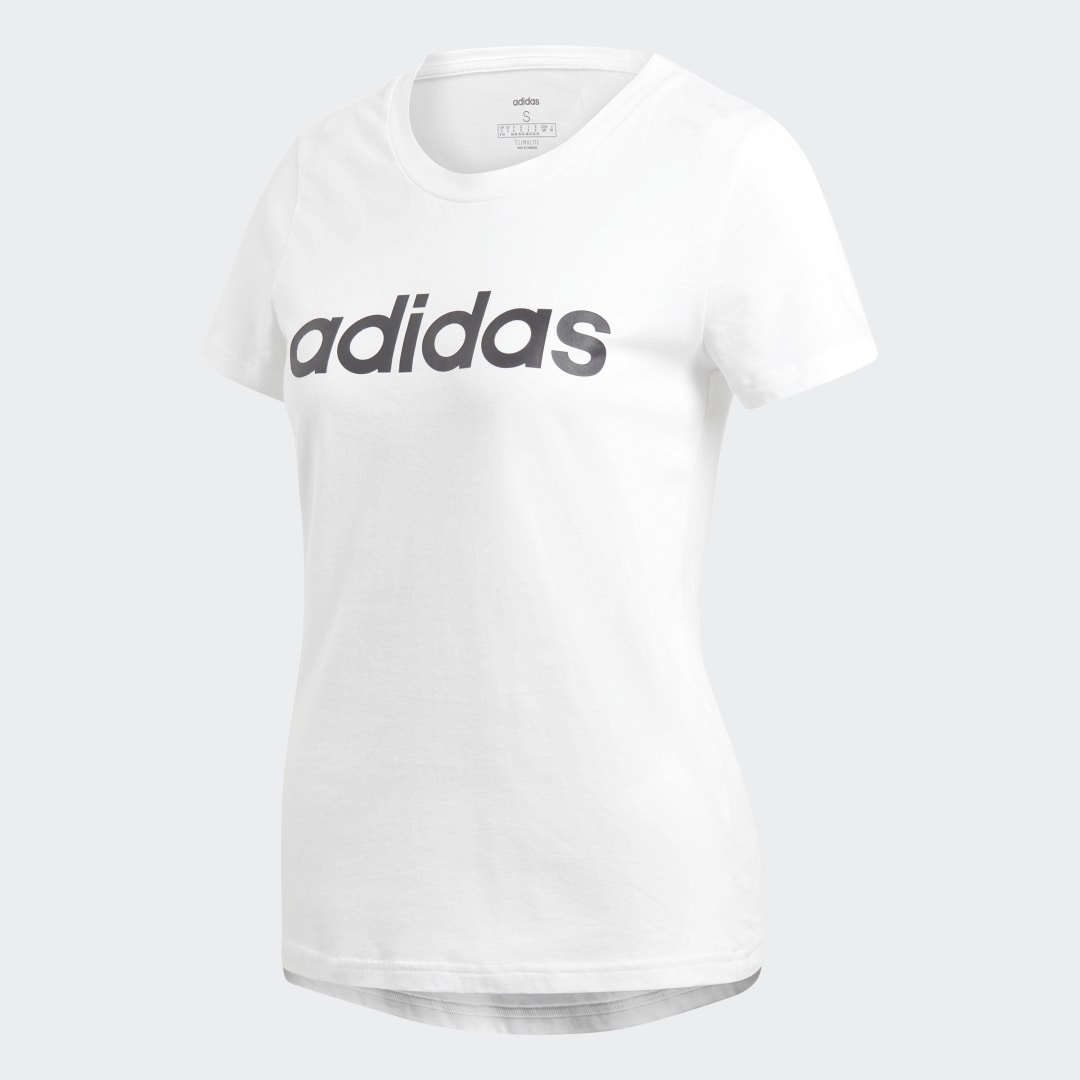 Tričko adidas Originals Essentials Linear Tee Biela | DU0629, 0