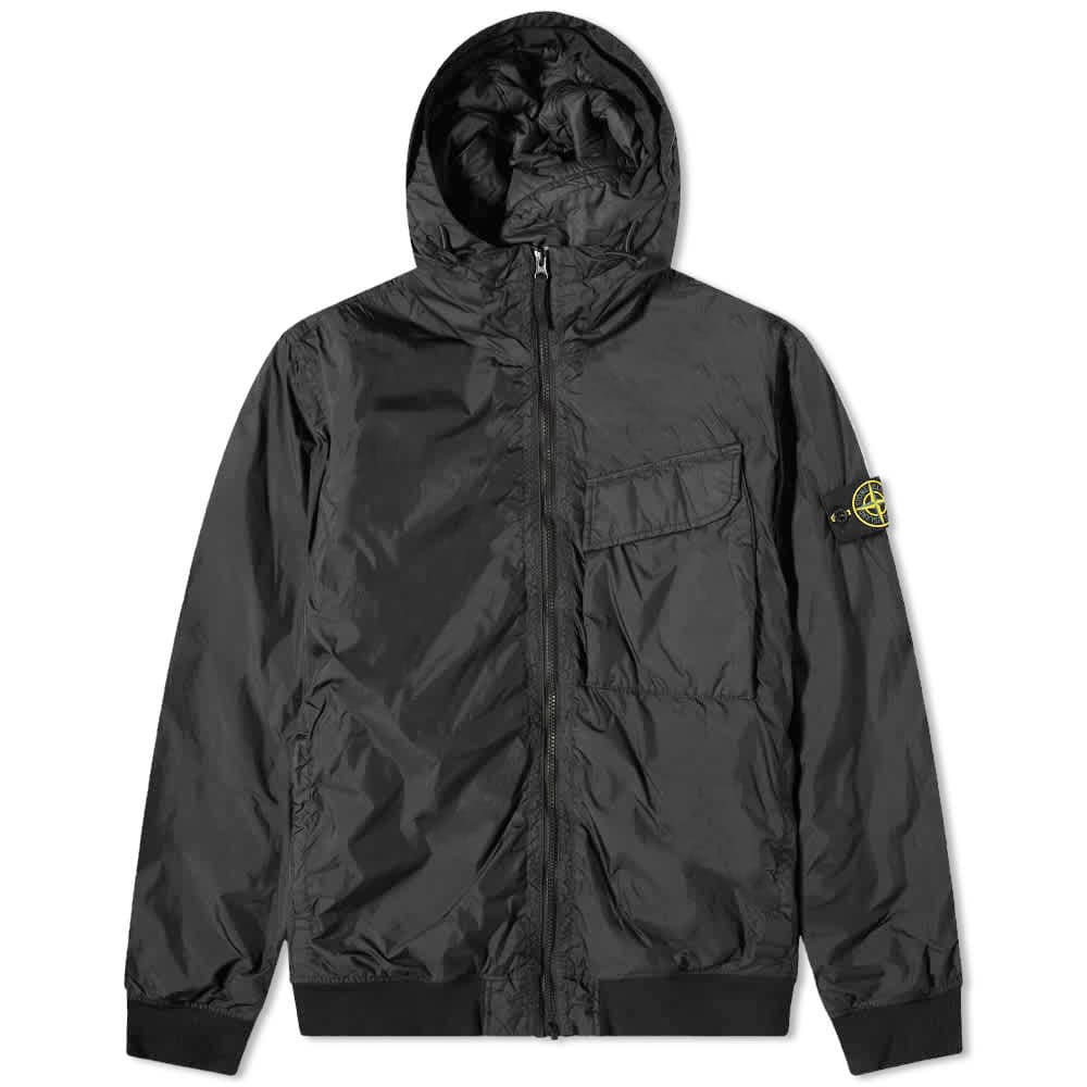 Prešívaná bunda Stone Island Pocket Detail Crinkle Reps Jacket Čierna | 771540723-V0065, 0