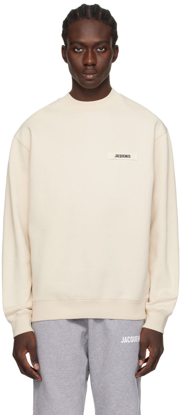 Mikina Jacquemus Les Classiques 'Le Sweatshirt Gros Grain' Sweatshirt Béžová | 24E245JS206-2036