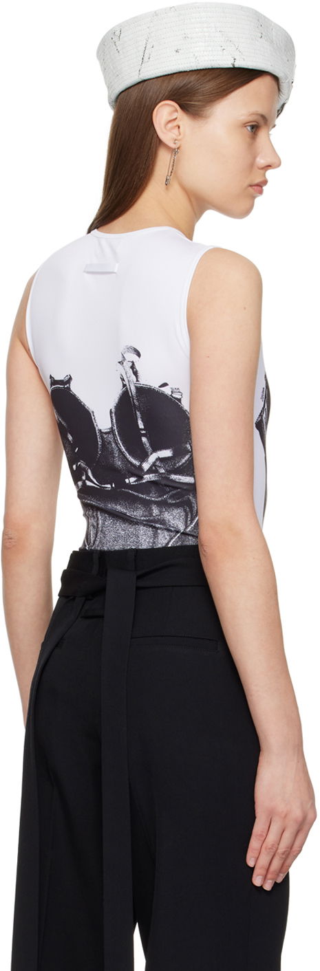 Gaultier Graphic Print Bodysuit