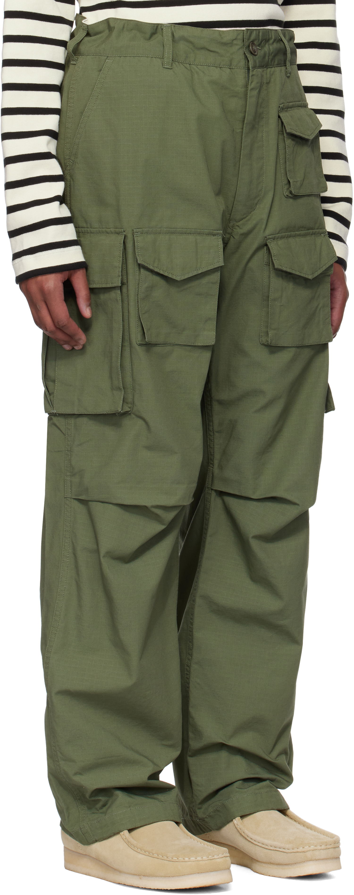 Cargo nohavice Engineered Garments Engineered Garments FA Cargo Pants Zelené | 25S1F016, 1