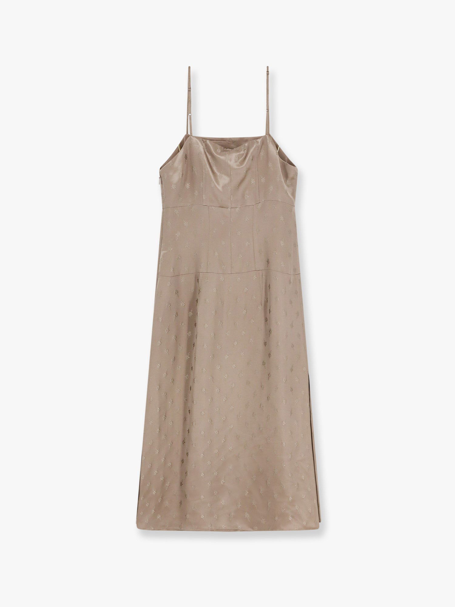 Šaty FENDI Fendi Embroidered Slip Midi Dress Béžová | FDD293AQ3OF1SA0, 1