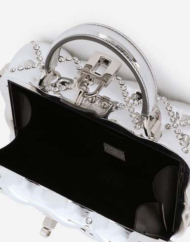 Kabelka Dolce & Gabbana Dolce & Gabbana Crystal Embellished Vanity Case Bag Metalická | BB5970AY60580998, 3